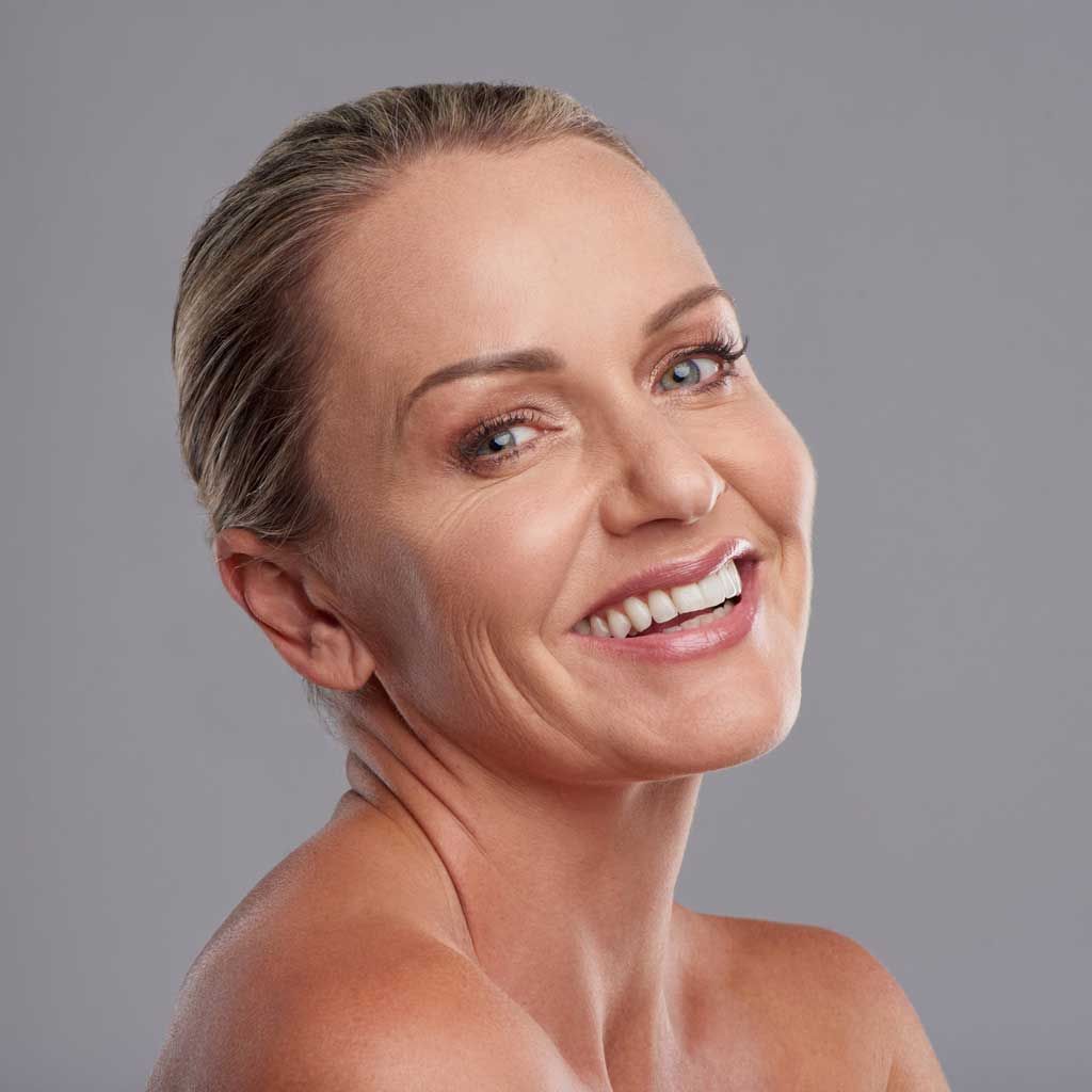 tampa BioTE Therapy Benefits For Women model smiling