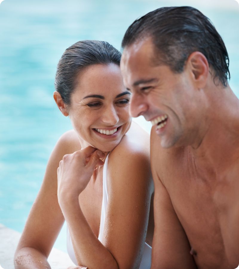 tampa med spa models smiling