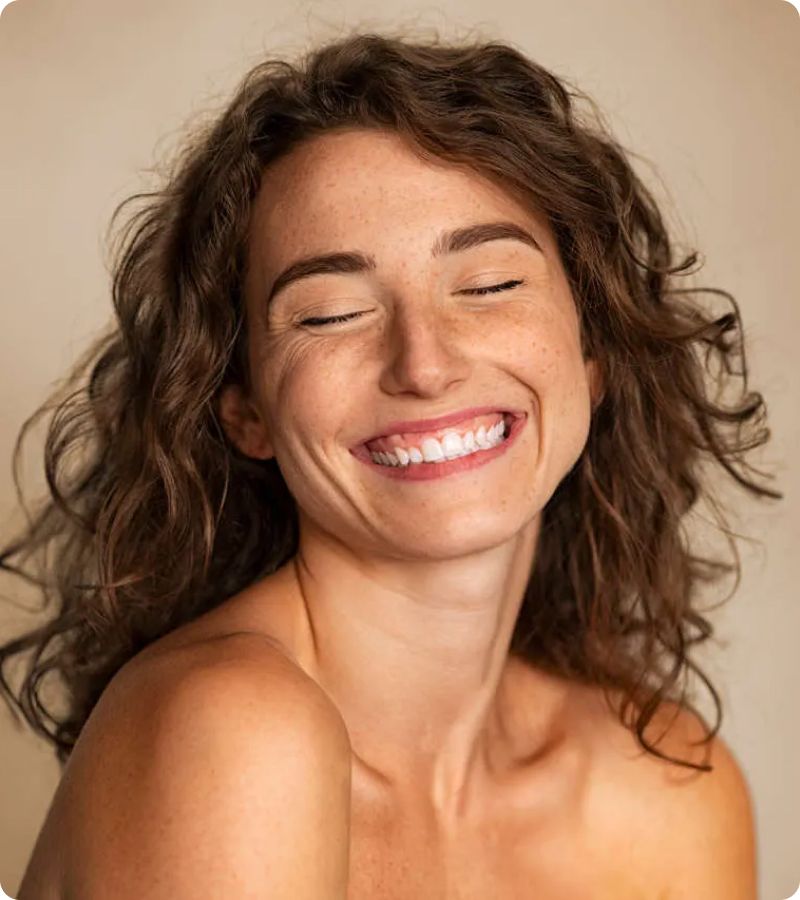 tampa med spa model with eyes closed