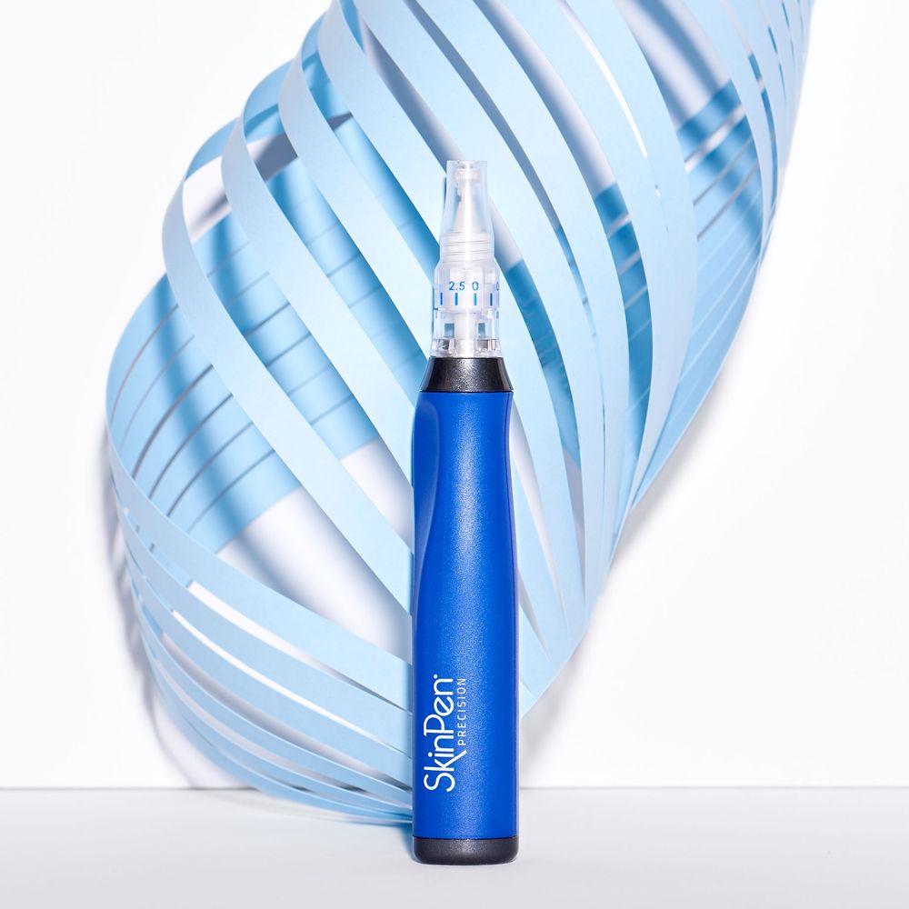 SkinPen Precision microneedling device on display.
