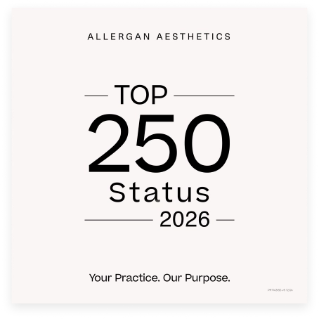 Allergan Aesthetics Top 250 Award 2025