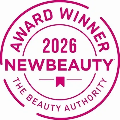 Badge that reads, "Award Winner 2026 Newbeauty - The Beauty Authority".