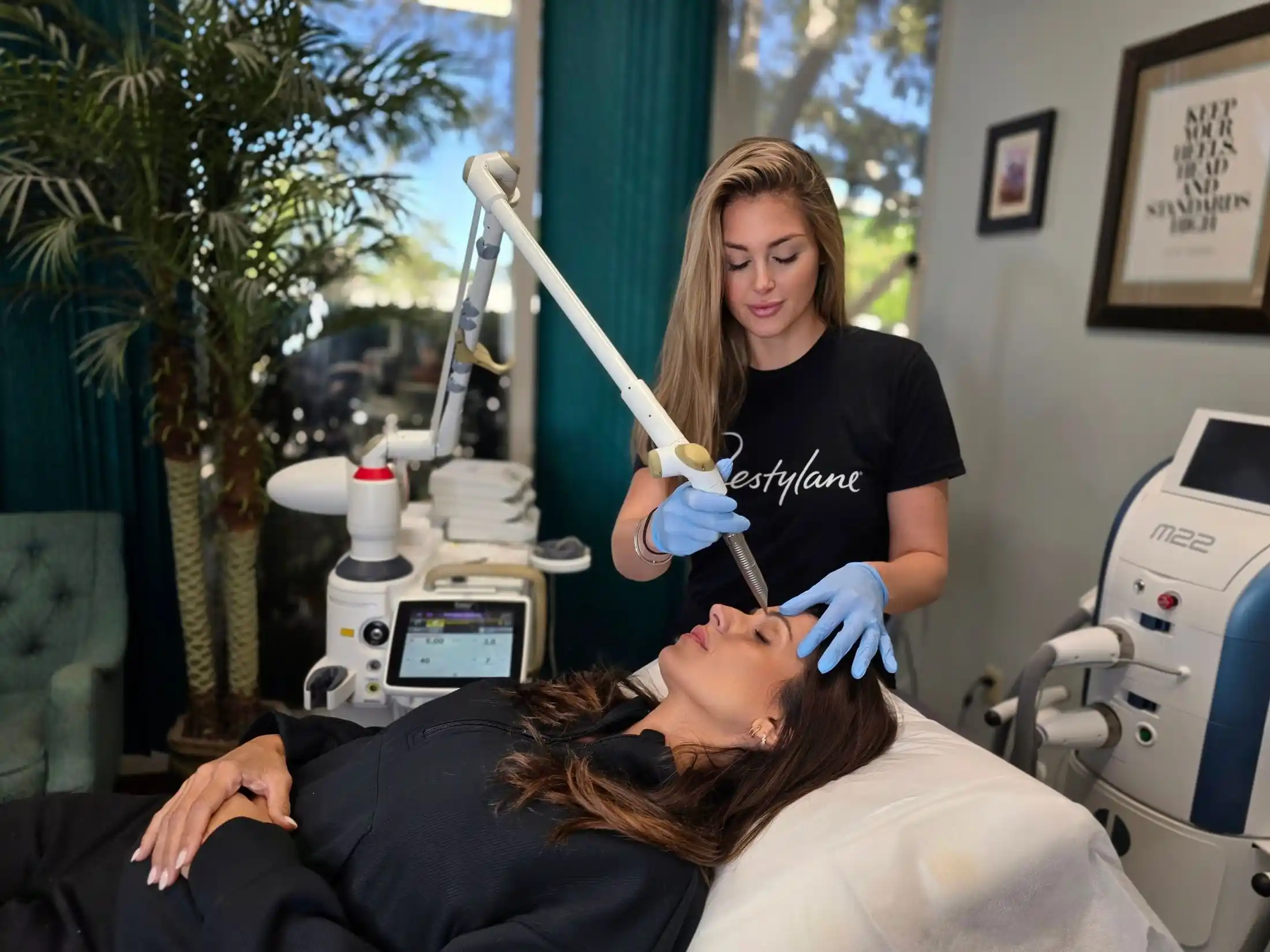 Fotona Smooth Eyes laser treatment for periorbital skin rejuvenation at Vein & Cosmetic Center