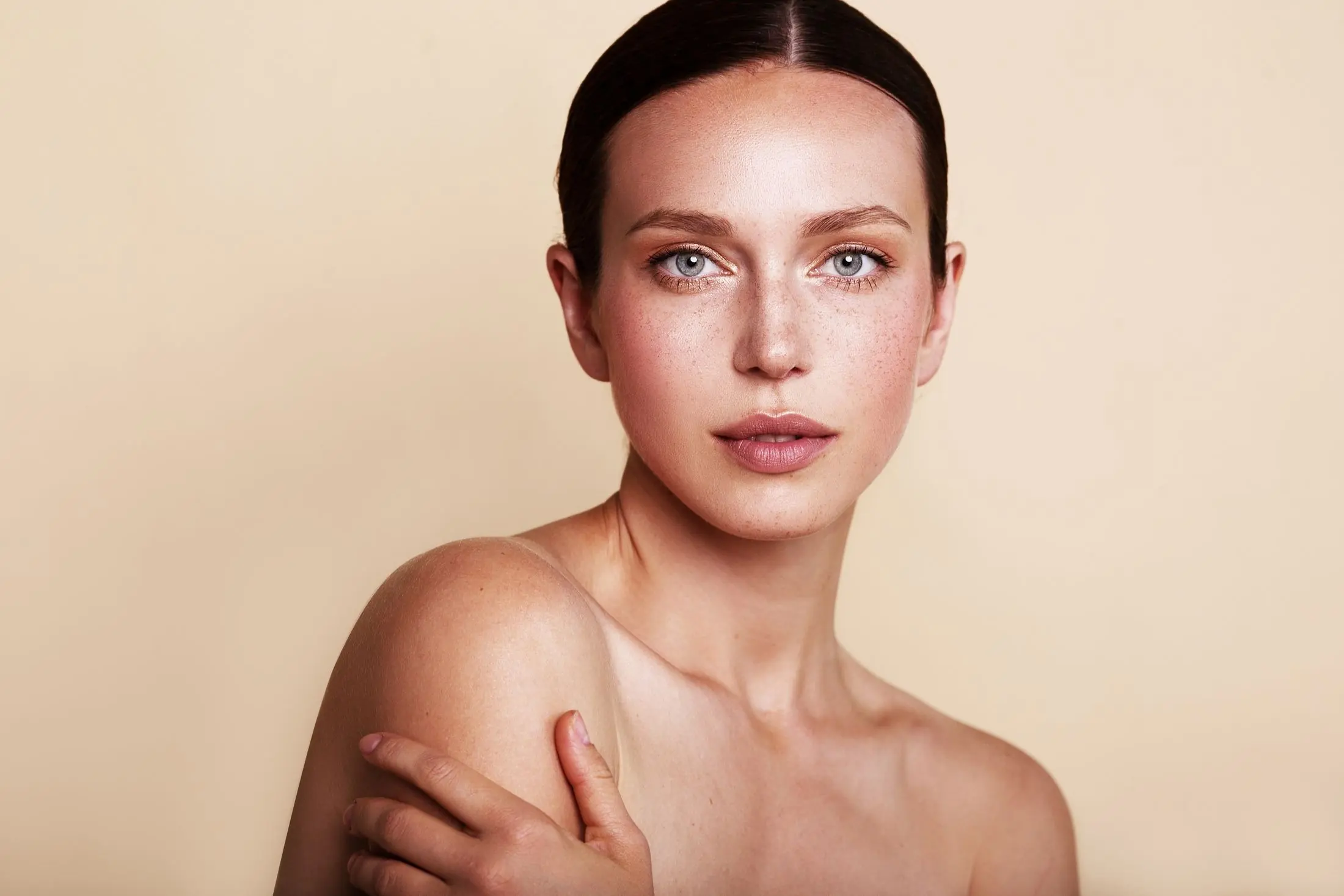 Woman with refreshed skin after Tetra CoolPeel CO2 laser treatment