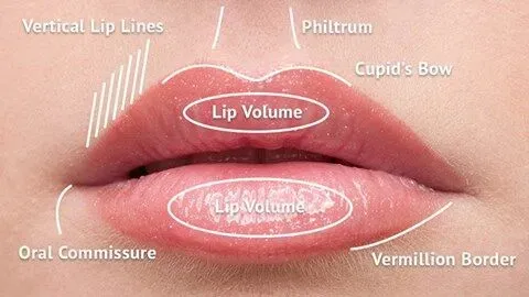 lip filler treatment areas