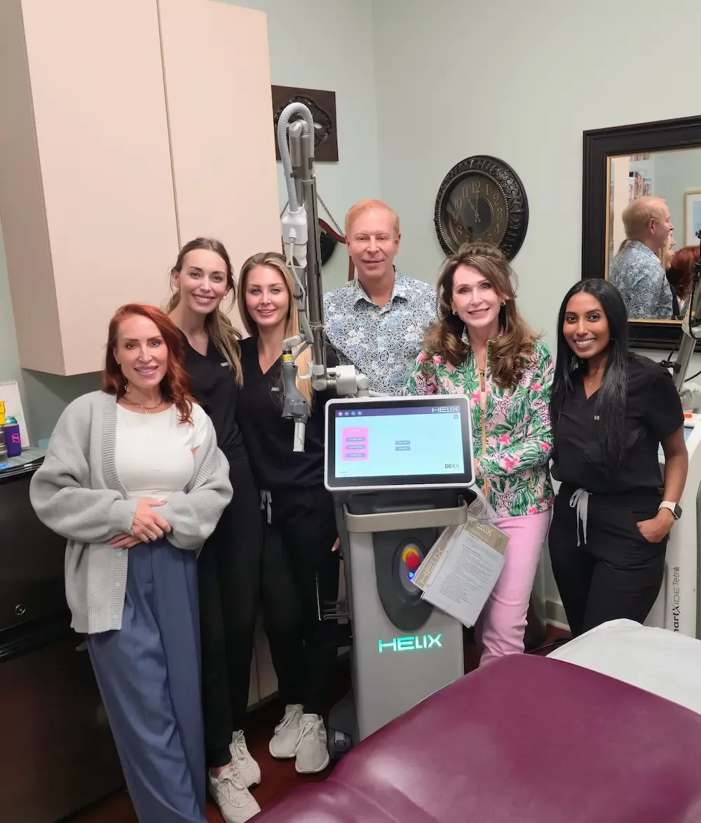 VCT team with the Helix CO2 resurfacing laser