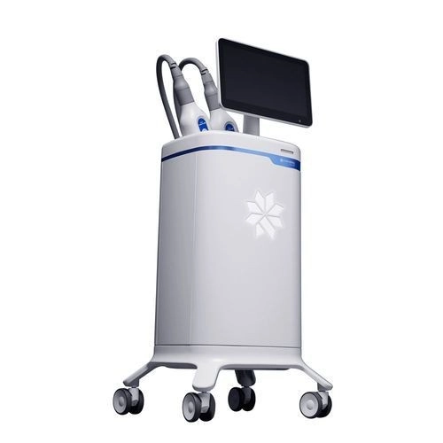 CoolSculpting Elite device with display screen and treatment applicators