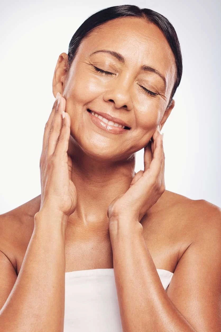 Woman with tighter, lifted skin after InMode Forma radiofrequency treatment