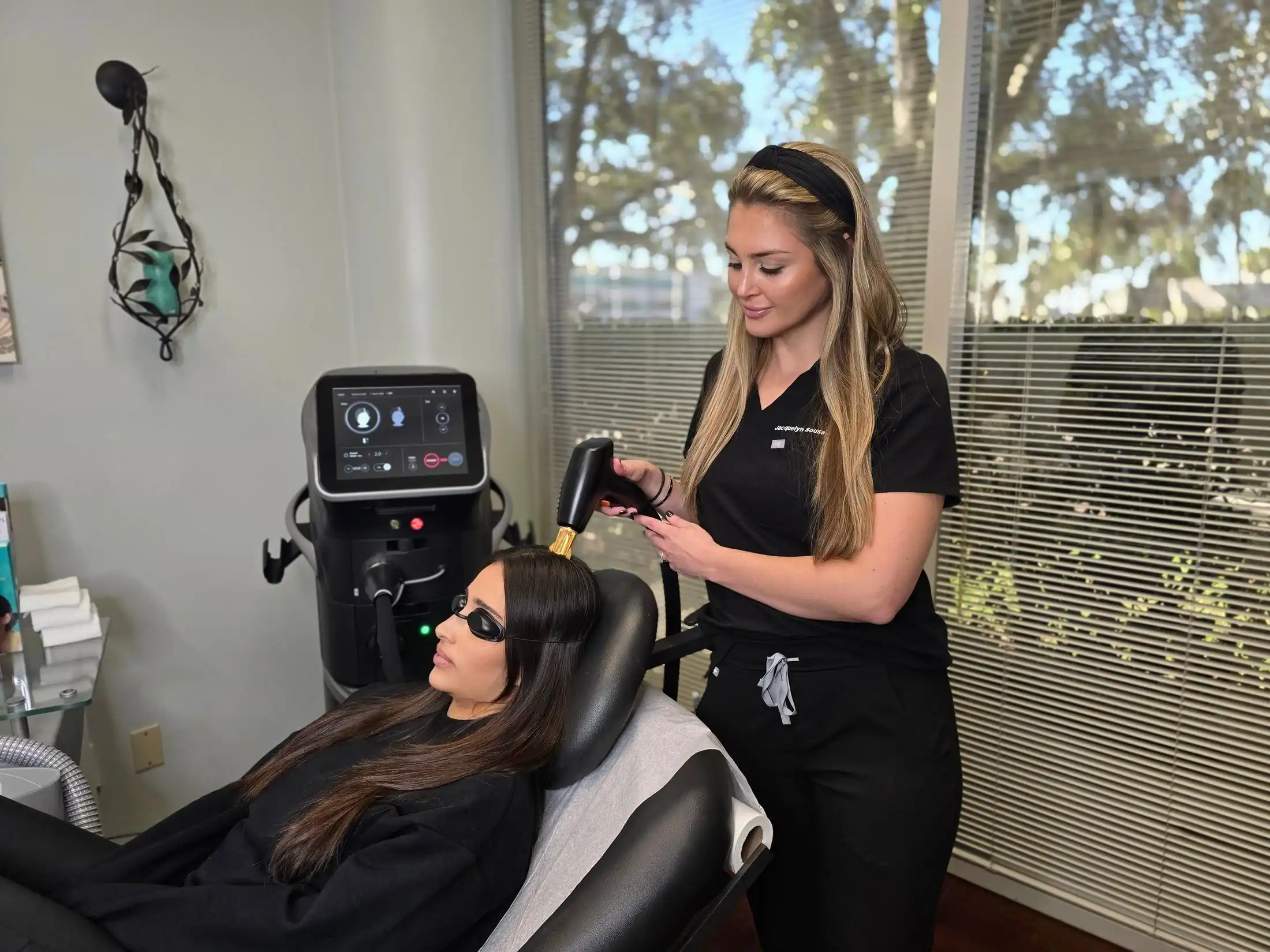 Tampa hair restoration patient receiving FoLix treatment
