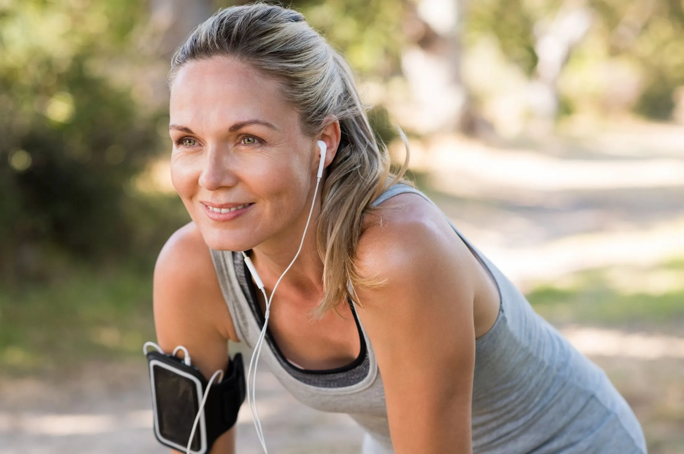 Athletic woman in her 50's