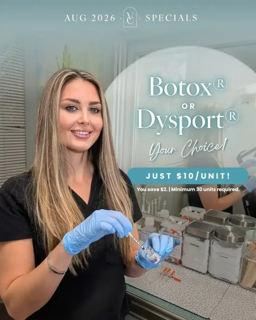 August Special: Botox® or Dysport® $10/Unit, August Only