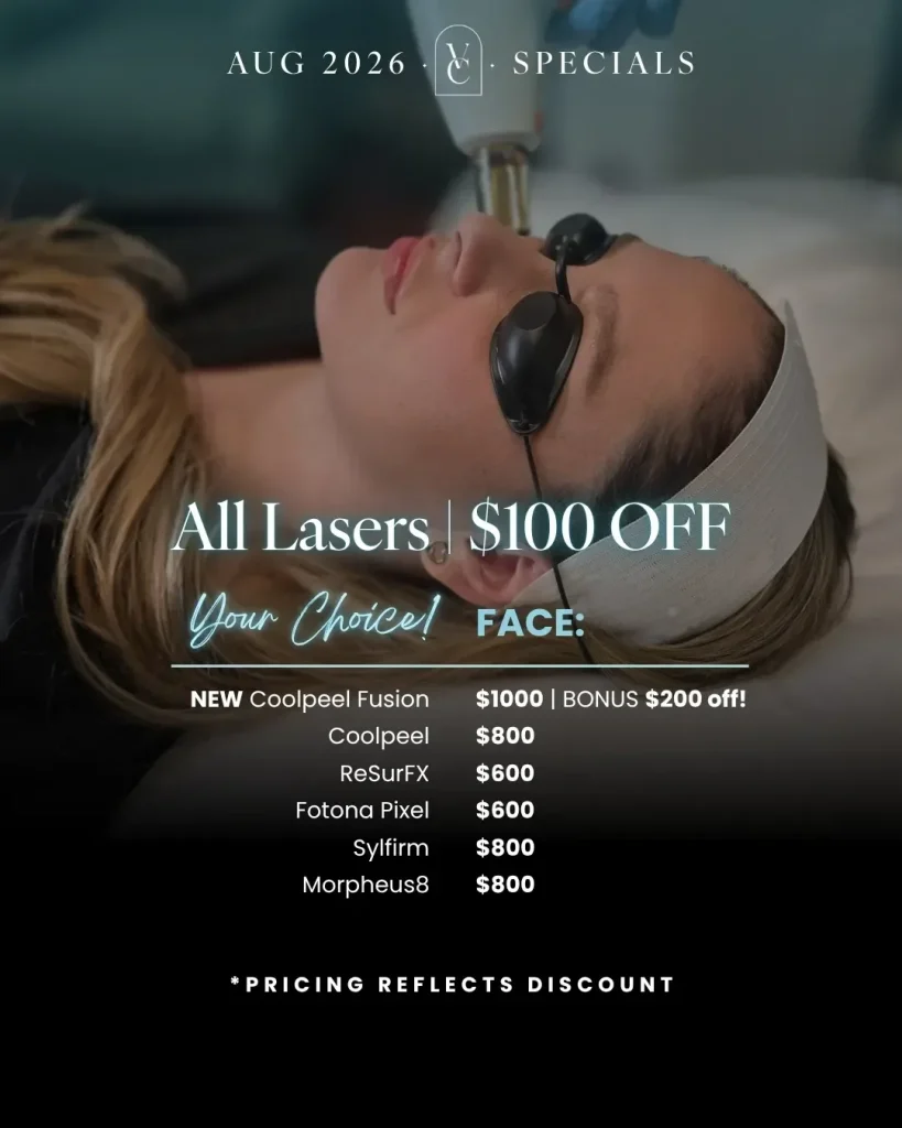 August Special: $100 Off Any Laser, Your Choice.