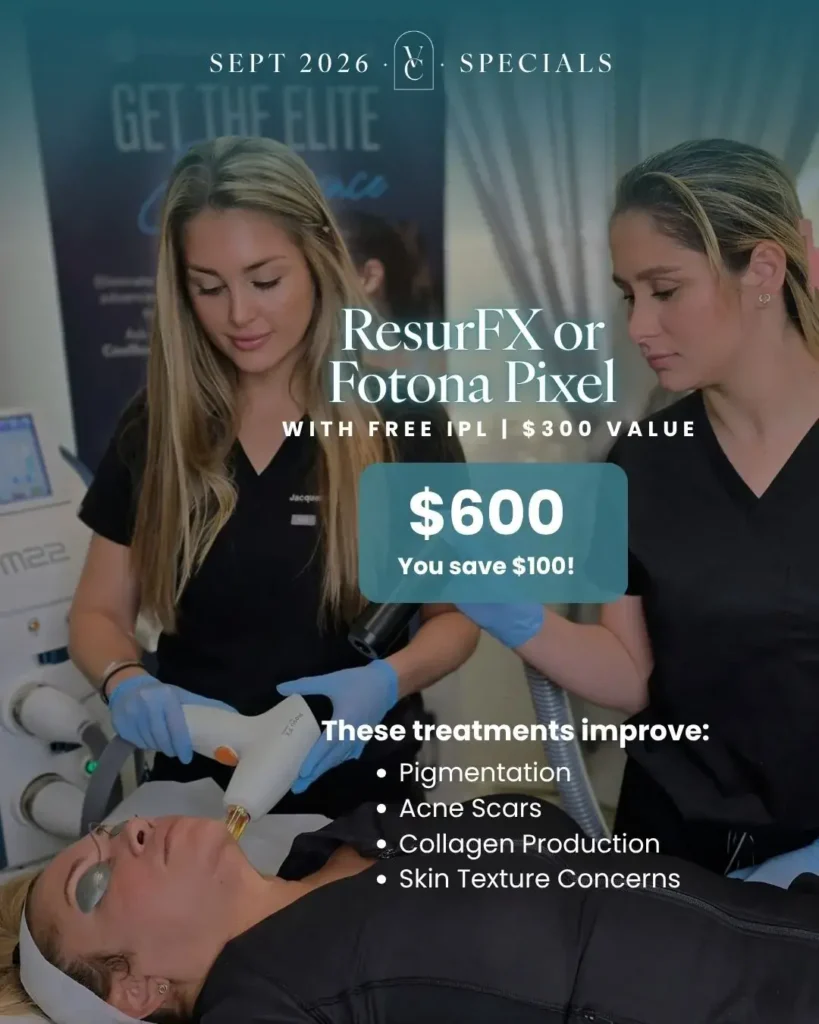 ResurFX or Fotona Pixel + FREE IPL — $600, September Only